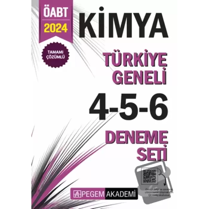 2024 KPSS ÖABT Kimya Tamamı Çözümlü Türkiye Geneli 4-5-6 (3lü Deneme Seti)