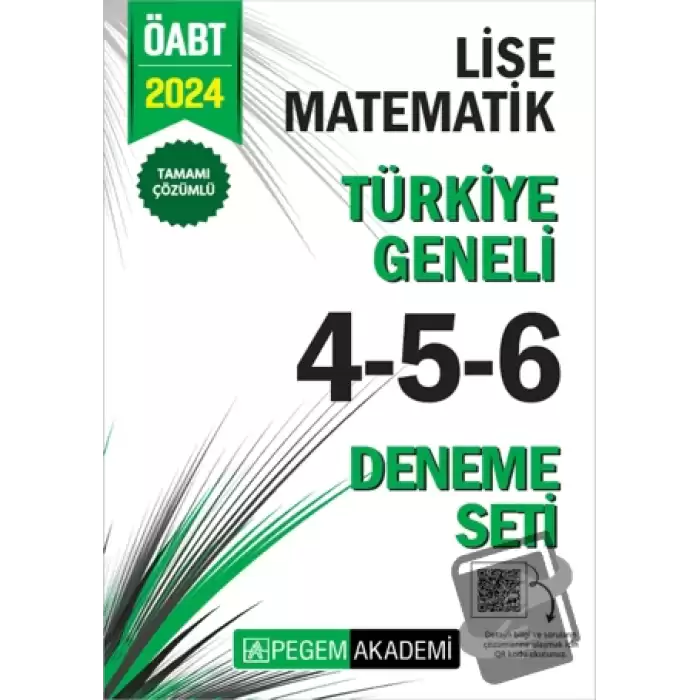 2024 KPSS ÖABT Lise Matematik Tamamı Çözümlü Türkiye Geneli 4-5-6 (3lü Deneme Seti)