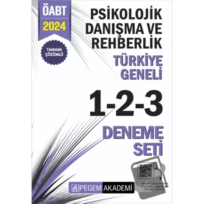 2024 KPSS ÖABT Psikolojik Danışma ve Rehberlik Tamamı Çözümlü Türkiye Geneli 1-2-3 (3lü Deneme Seti)