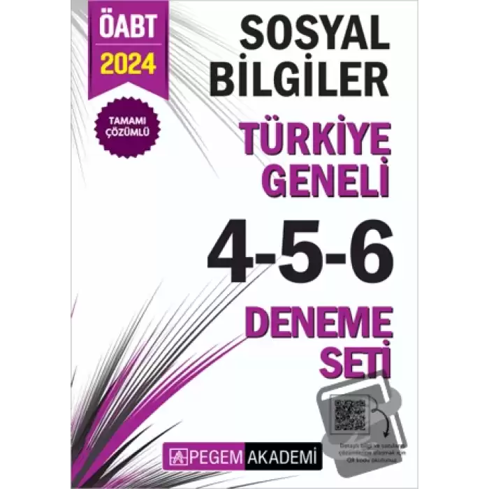 2024 KPSS ÖABT Sosyal Bilgiler Tamamı Çözümlü Türkiye Geneli 4-5-6 (3lü Deneme Seti)