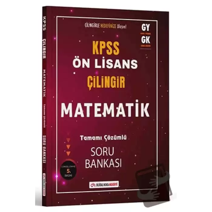 2024 KPSS Ön Lisans Çilingir Matematik Tamamı Çözümlü Soru Bankası