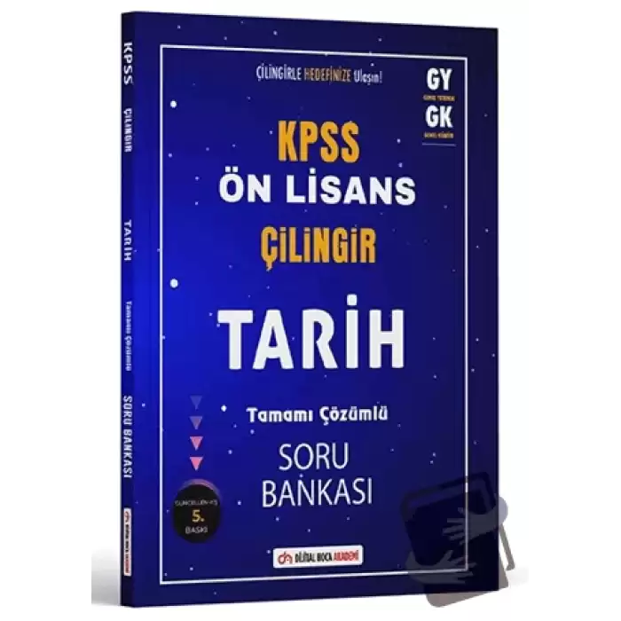 2024 KPSS Ön Lisans Çilingir Tarih Tamamı Çözümlü Soru Bankası