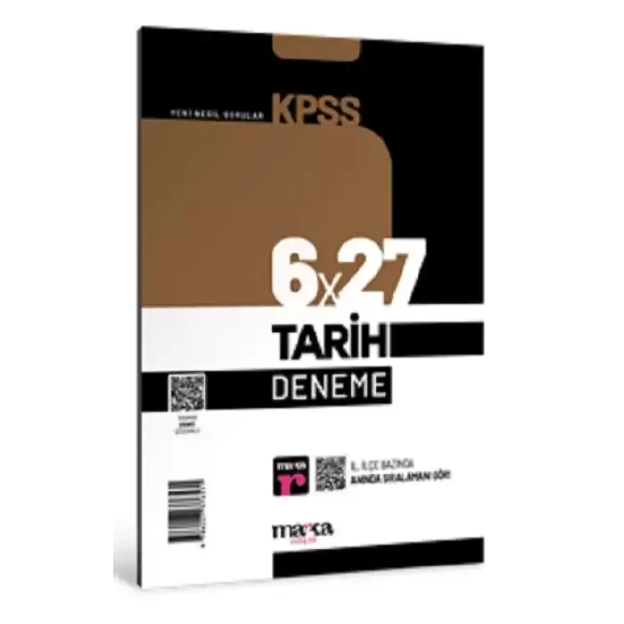 2025 KPSS Tarih 6x27 Deneme Tamamı Video Çözümlü