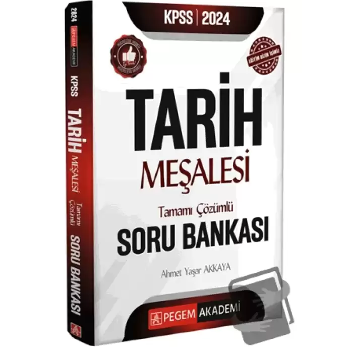 2024 KPSS Tarih Meşalesi Tamamı Çözümlü Soru Bankası