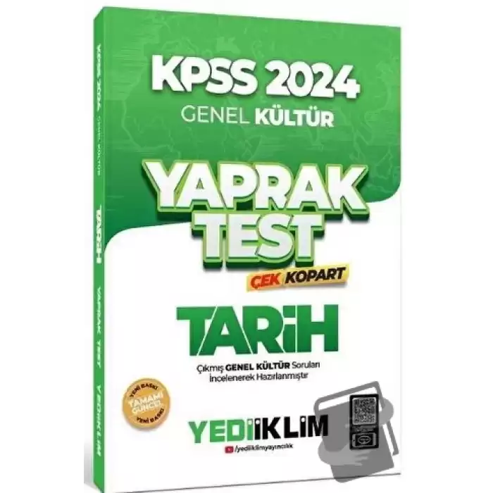 2024 KPSS Tarih Yaprak Test Çek Kopart