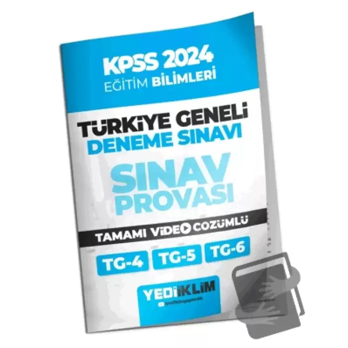 2024 KPSS Türkiye Geneli Eğitim Bilimleri ( 4-5-6 ) Deneme Sınavları Tamamı Video Çözümlü