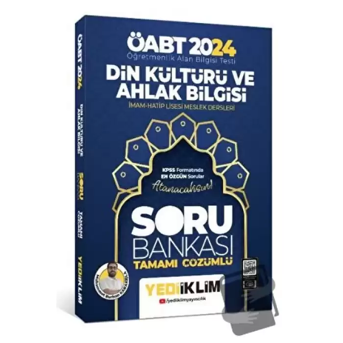 2024 ÖABT Din Kültürü ve Ahlak Bİlgisi Öğretmenliği Tamamı Çözümlü Soru Bankası