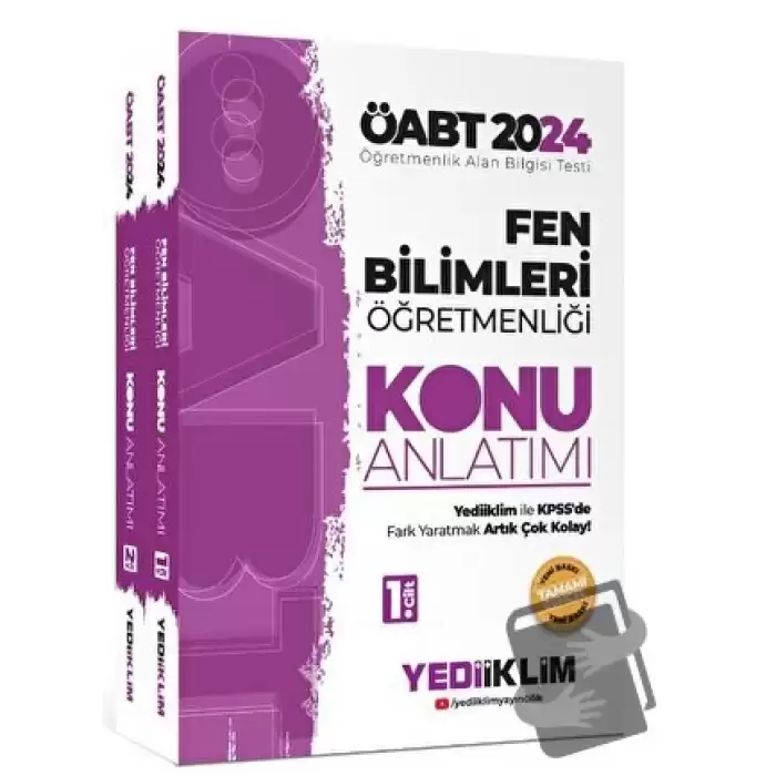 2024 ÖABT Fen Bilimleri Öğretmenliği Konu Anlatımı 1. ve 2 .Cilt