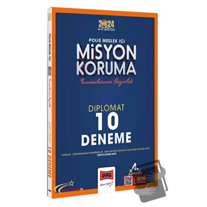 2024 Polis Meslek İçi Misyon Koruma Sınavlarına Hazırlık Yıldız Serisi Diplomat 10 Deneme