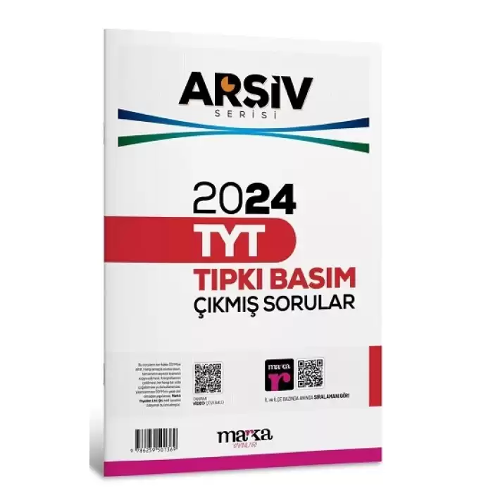 2024 TYT ARŞİV SERİSİ Tıpkı Basım Çıkmış Sorular Tamamı Video Çözümlü