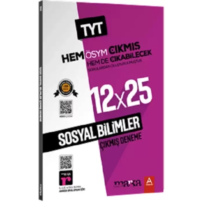 2025 TYT Sosyal Bilimler ÖSYM Çıkmış ve Çıkabilecek Sorulardan Oluşturulmuş 12 Deneme Sınavı  Tamamı Video Çözümlü