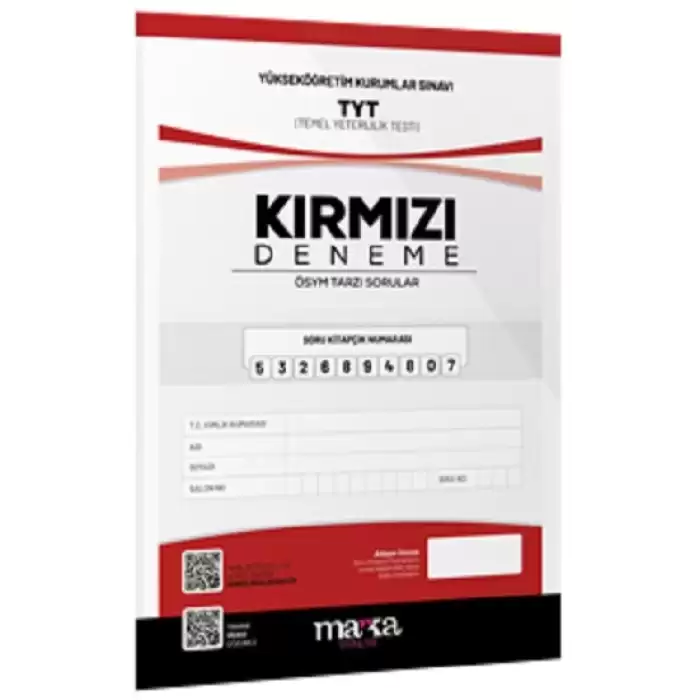 2025 TYT Yeni Nesil Kırmızı Deneme Tamamı Video Çözümlü