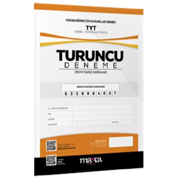 2025 TYT Yeni Nesil Turuncu Deneme Tamamı Video Çözümlü