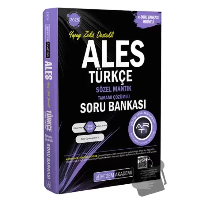 2025 ALES Türkçe Sözel Mantık Tamamı Çözümlü Soru Bankası