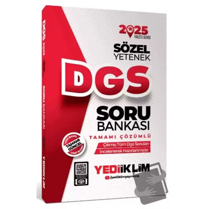 2025 DGS Sözel Yetenek Tamamı Çözümlü Soru Bankası