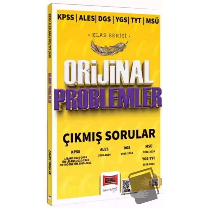 2025 KPSS ALES DGS YGS TYT MSÜ Klas Serisi Orijinal Problemler Çıkmış Sorular