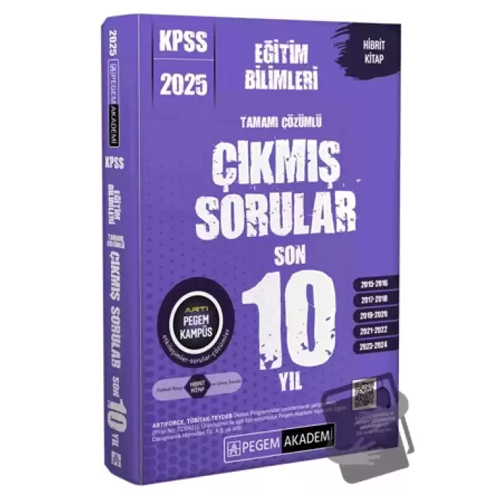 2025 KPSS Eğitim Bilimleri Tamamı Çözümlü Çıkmış Sorular Son 10 Yıl