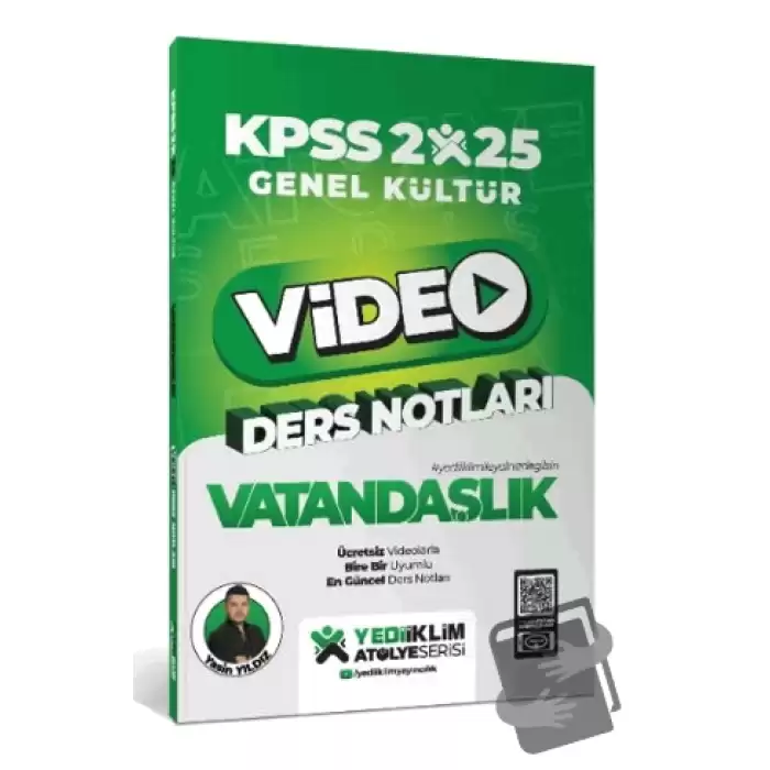 2025 KPSS Genel Kültür Vatandaşlık Video Ders Notları