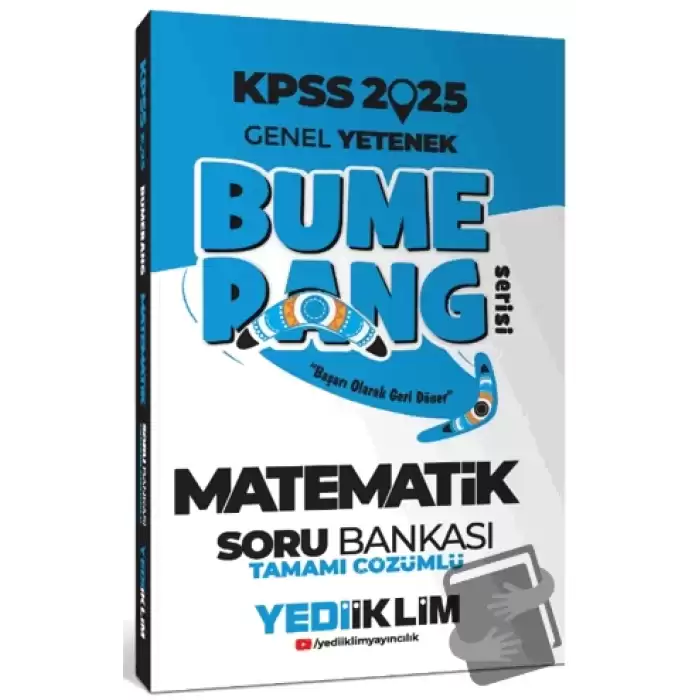 2025 KPSS Genel Yetenek Bumerang Matematik Tamamı Çözümlü Soru Bankası