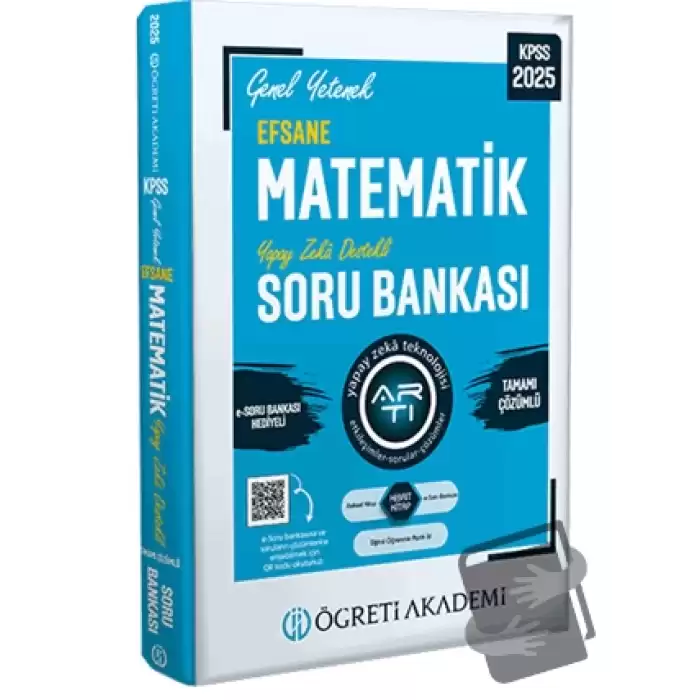 2025 KPSS Genel Yetenek Efsane Matematik Tamamı Çözümlü Soru Bankası