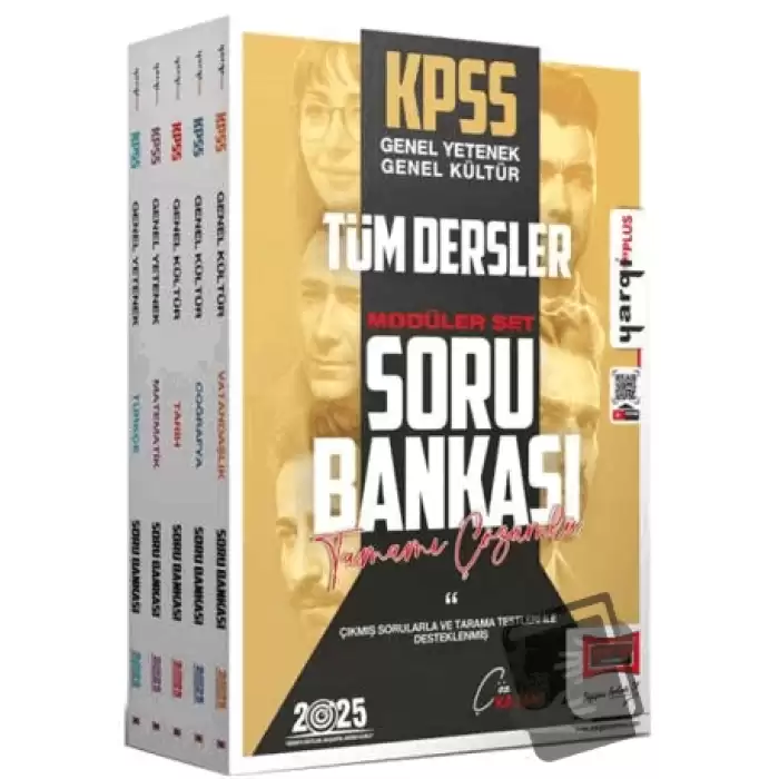 2025 KPSS GK-GY Tamamı Çözümlü Modüler Soru Bankası Seti