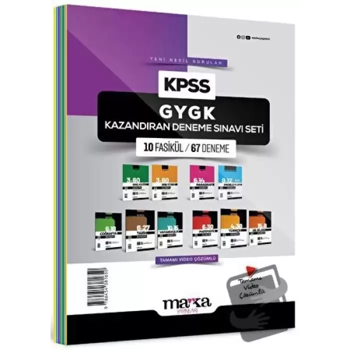 2025 KPSS GYGK Kazandıran Deneme Sınavı Seti 10 Fasikül 67 Deneme