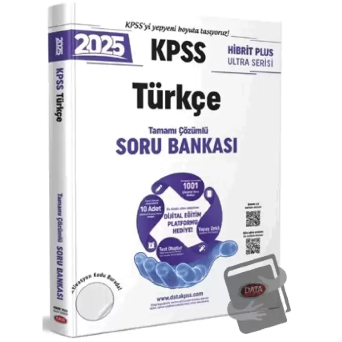 2025 KPSS Hibrit Plus Ultra Serisi Türkçe Soru Bankası - Karekod Çözümlü