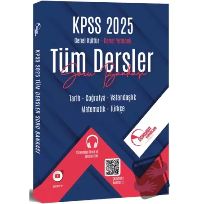 2025 KPSS Lisans Genel Kültür Genel Yetenek Tüm Dersler Tek Kitap Soru Bankası