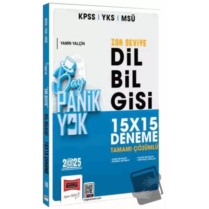 2025 KPSS YKS MSÜ Tamamı Çözümlü Panik Yok Zor Seviye Dil Bilgisi 15x15 Deneme