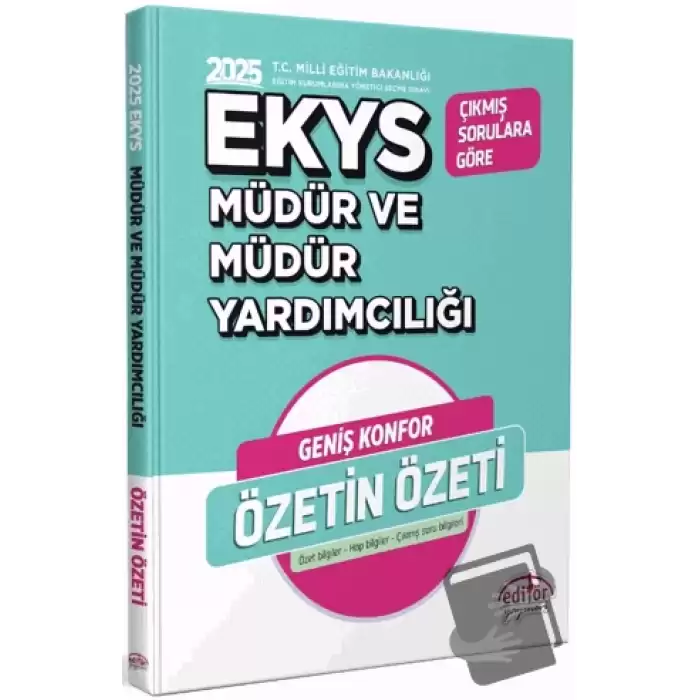 2025 MEB EKYS Müdür ve Yardımcılığı Özetin Özeti