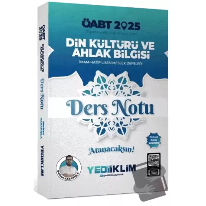 2025 ÖABT Din Kültürü ve Ahlak Bilgisi Ders Notları