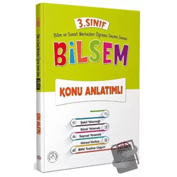 3. Sınıf Bilsem Konu Anlatım Kitabı