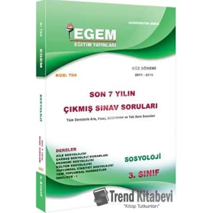 3. Sınıf Sosyoloji Çıkmış Sınav Soruları (2012-2018)