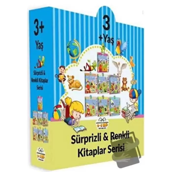 3+ Yaş Sürprizli ve Renkli Kitaplar Serisi (7 Kitap Set) (Ciltli)