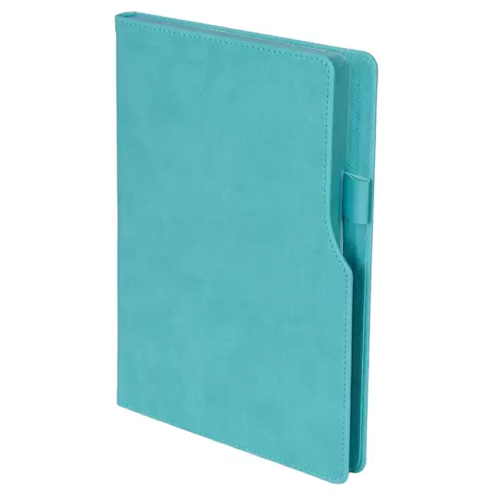 303023 BAHÇELİEVLER TURKUAZ TARİHSİZ DEFTER (14,5X21 CM)