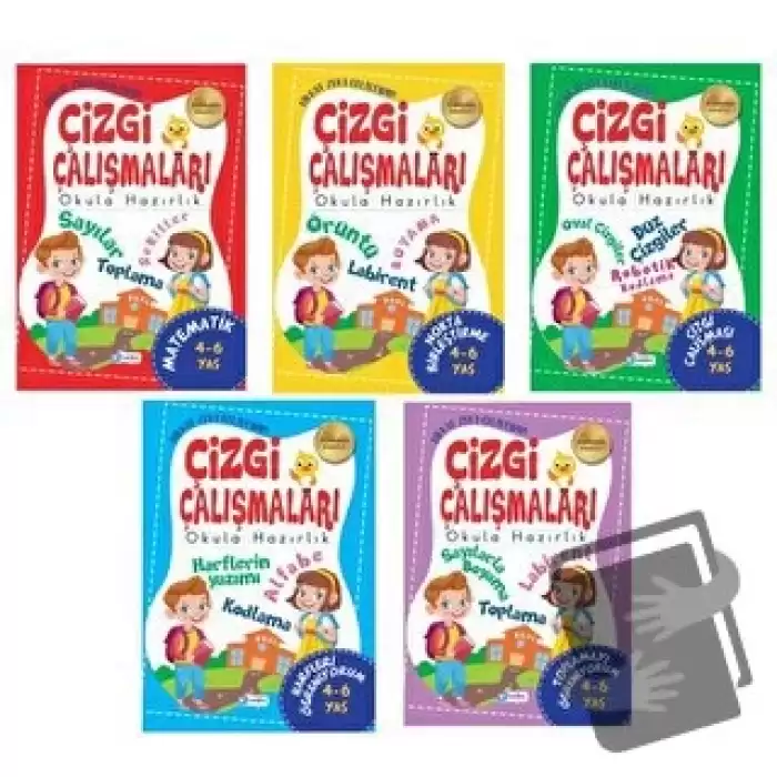 4-6 Yaş Çizgi Çalışmaları Seti - 5 Kitap Takım