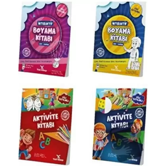 4-6 Yaş Okul Öncesi Aktivite Seti (4 Kitap)