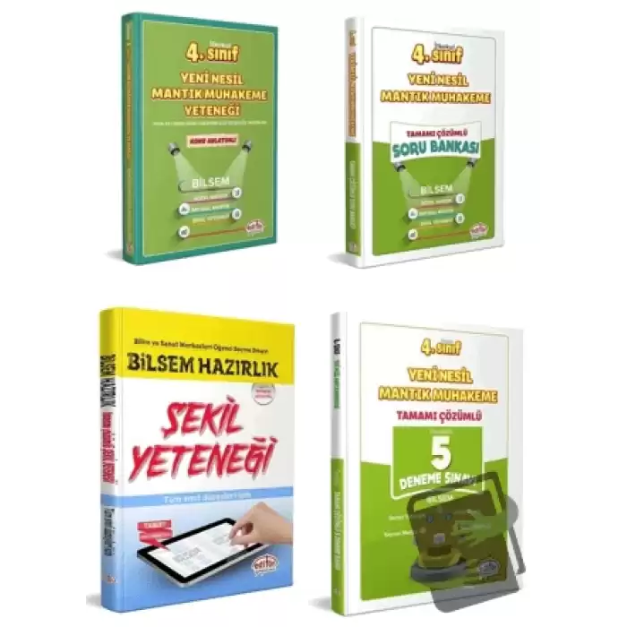 4. Sınıf Bilsem Hazırlık Kitapları 4 Kitap Set