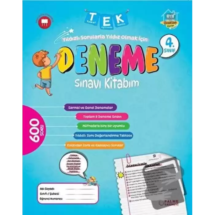 4. Sınıf Tek Deneme Sınavı Kitabım