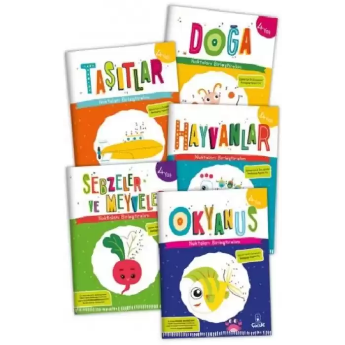 4 Yaş Noktaları Birleştirelim Serisi (5 Kitap Takım)