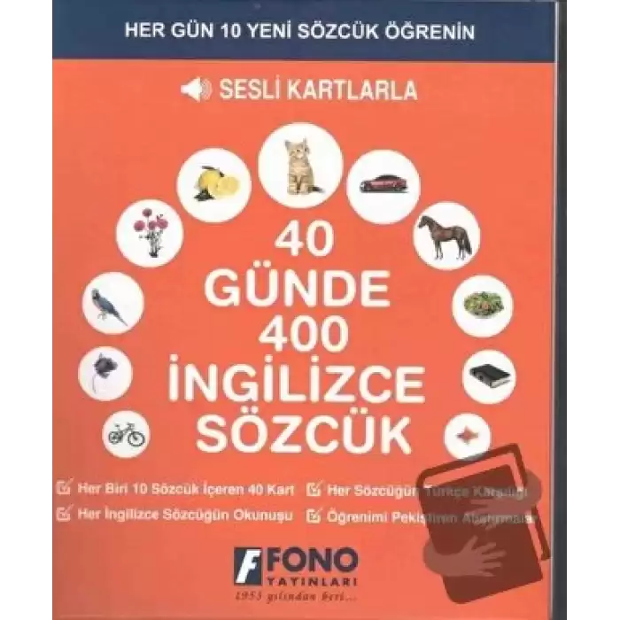 40 Günde 400 İngilizce Sözcük - Sesli Kartlarla