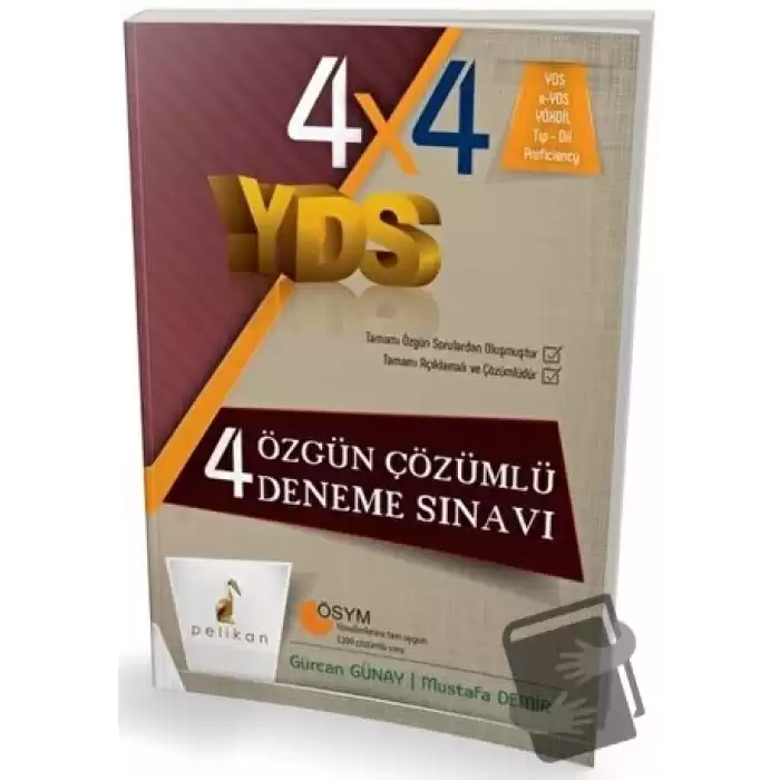 4x4 YDS 4 Özgün Çözümlü Deneme Sınavı