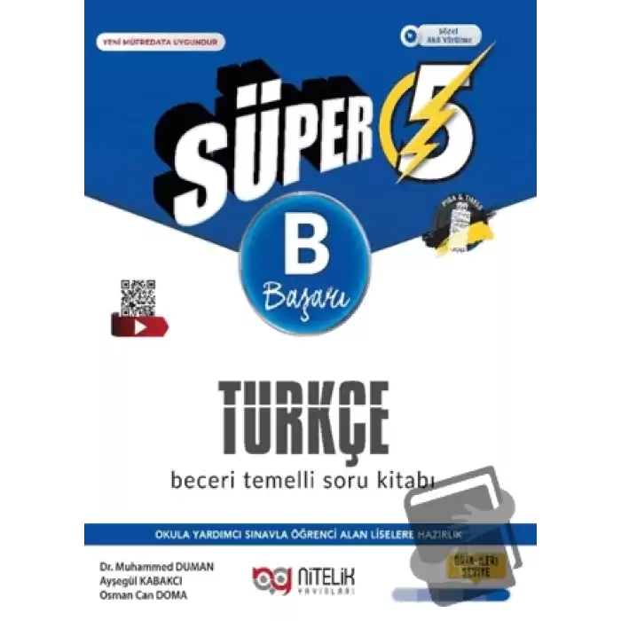 5. Sınıf Süper Türkçe Beceri Temelli Soru Kitabı