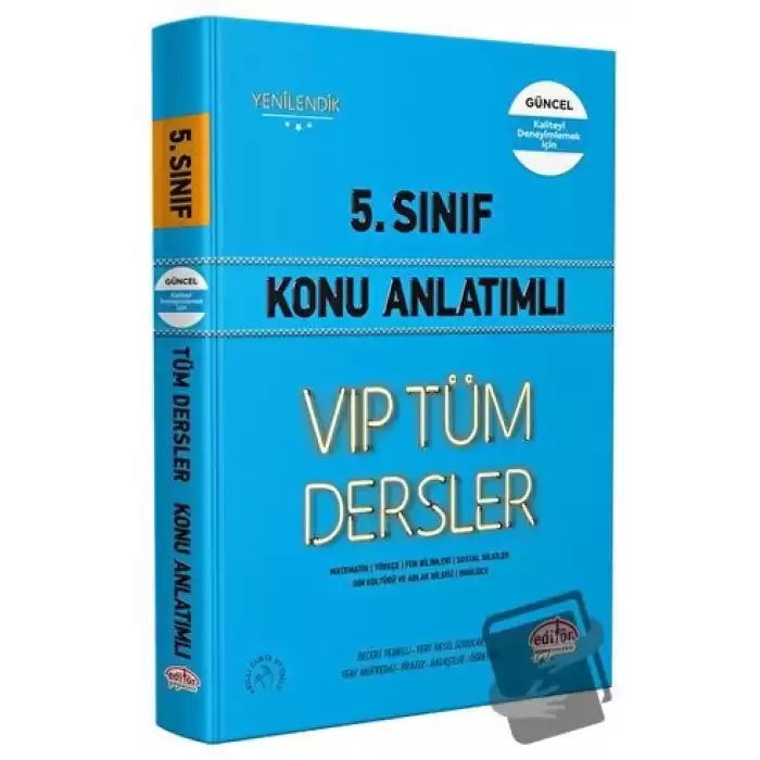 5. Sınıf VIP Tüm Dersler Konu Anlatımı Mavi Kitap