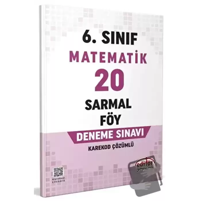 6. Sınıf Matematik 20 Sarmal Föy Deneme Sınavı