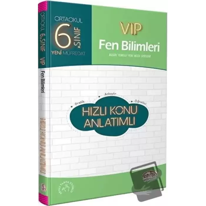 6. Sınıf VIP Fen Bilimleri Hızlı Konu Anlatımlı