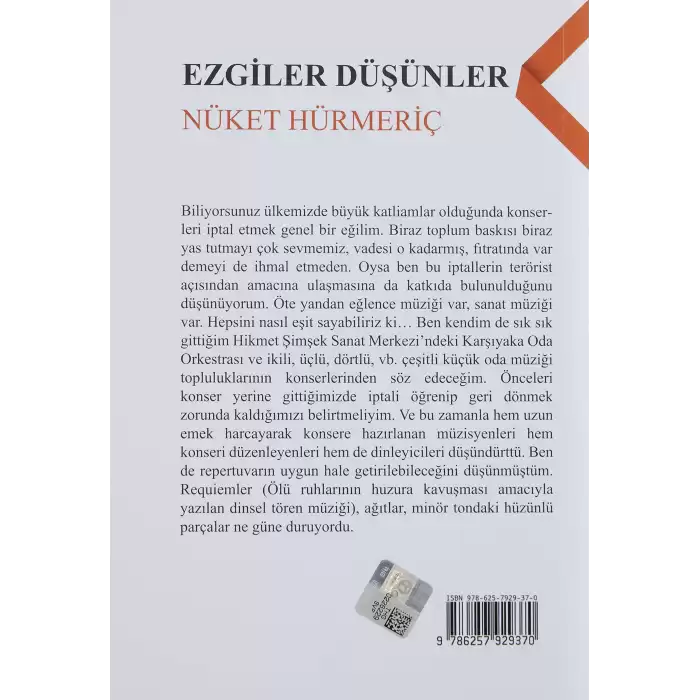 Ezgiler Düşünler [Paperback] Nüket Hürmeriç