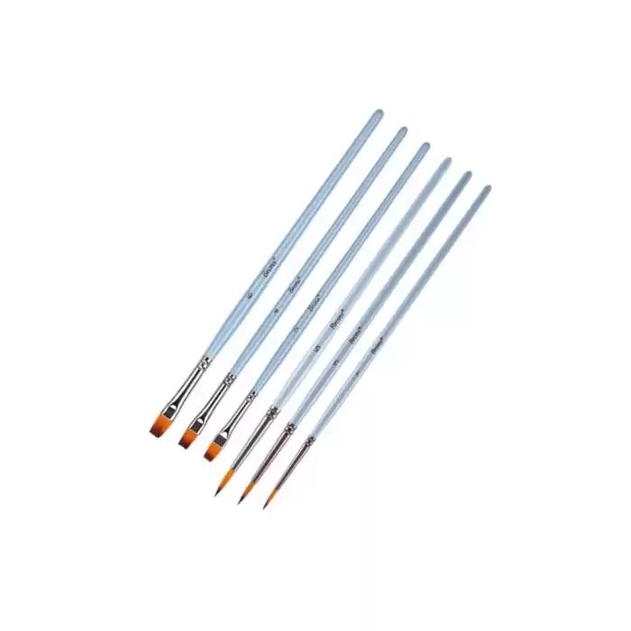 Fırça Blister Set 4 ( 123 Seri No:1 3 5 Kısa Sap 200F Seri No: 4 6 8 Kısa Sap)