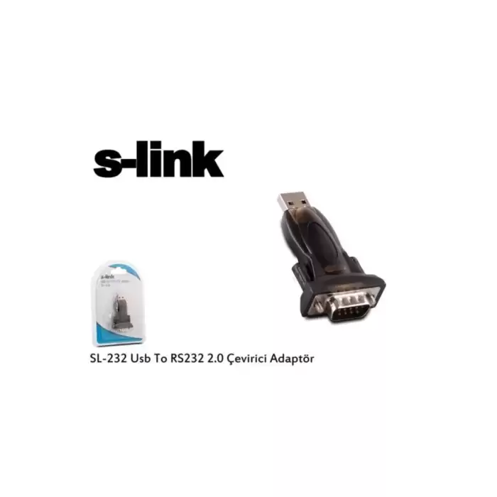 S-Link Sl-232 V1.0 Usb To Rs232 2.0 Çevirici Adaptör