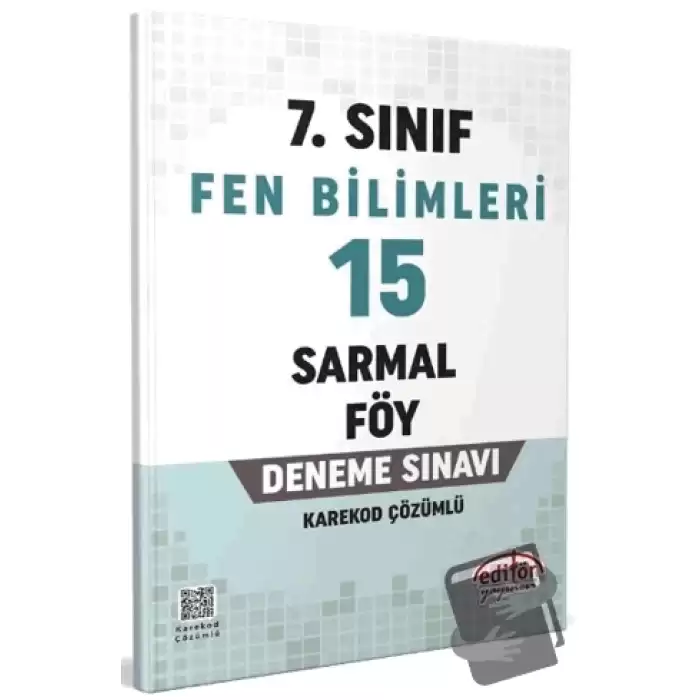 7. Sınıf Fen Bilimleri 15 Sarmal Föy Deneme Sınavı